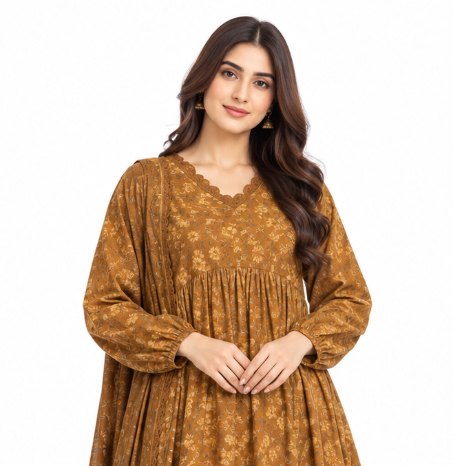 Dragon Premium Afsan Print Three Piece